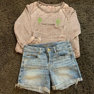 American Eagle size 10 jean shorts AE